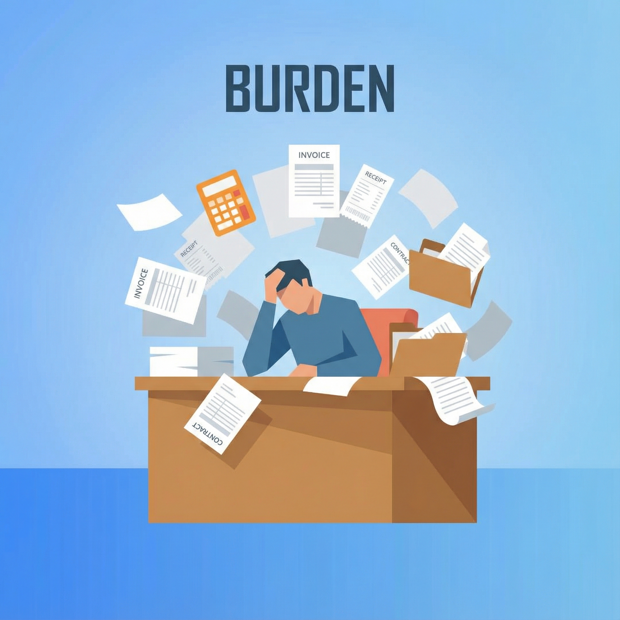 Invoice and paperwork chaos